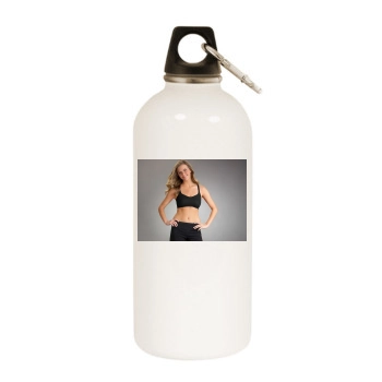 Brooklyn Decker White Water Bottle With Carabiner