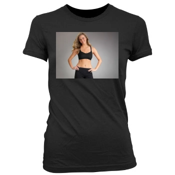 Brooklyn Decker Women's Junior Cut Crewneck T-Shirt