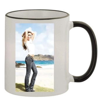 Brooklyn Decker 11oz Colored Rim & Handle Mug