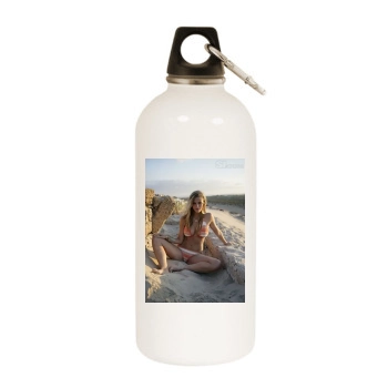 Brooklyn Decker White Water Bottle With Carabiner