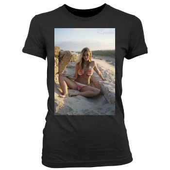 Brooklyn Decker Women's Junior Cut Crewneck T-Shirt