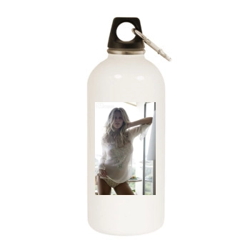 Brooklyn Decker White Water Bottle With Carabiner