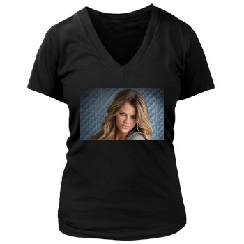 Brooklyn Decker Women's Deep V-Neck TShirt