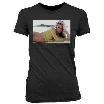 Brooklyn Decker Women's Junior Cut Crewneck T-Shirt