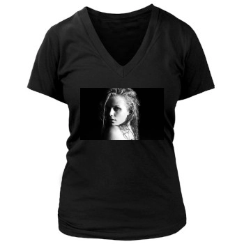 Brooklyn Decker Women's Deep V-Neck TShirt