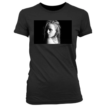 Brooklyn Decker Women's Junior Cut Crewneck T-Shirt