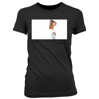 Brooklyn Decker Women's Junior Cut Crewneck T-Shirt