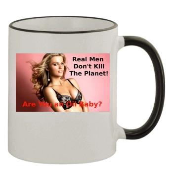 Brooklyn Decker 11oz Colored Rim & Handle Mug