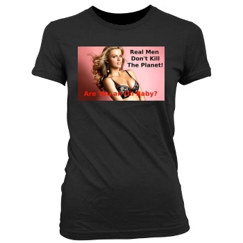 Brooklyn Decker Women's Junior Cut Crewneck T-Shirt