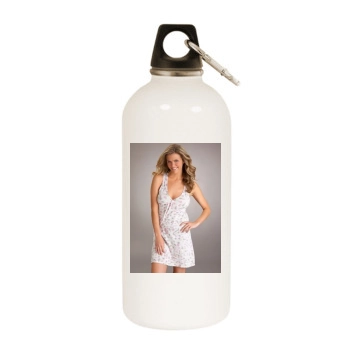 Brooklyn Decker White Water Bottle With Carabiner