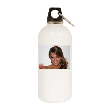 Brooklyn Decker White Water Bottle With Carabiner