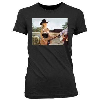 Brooklyn Decker Women's Junior Cut Crewneck T-Shirt