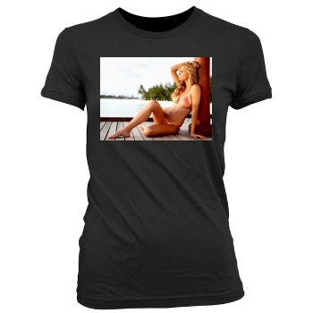 Brooklyn Decker Women's Junior Cut Crewneck T-Shirt