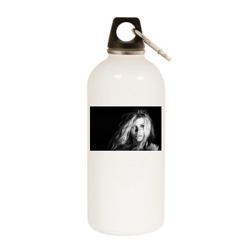 Brooklyn Decker White Water Bottle With Carabiner