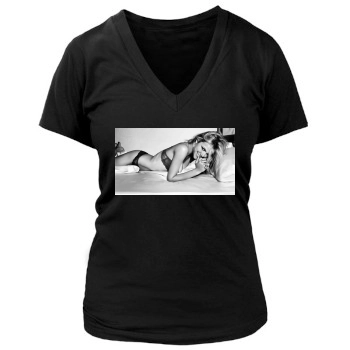 Brooklyn Decker Women's Deep V-Neck TShirt