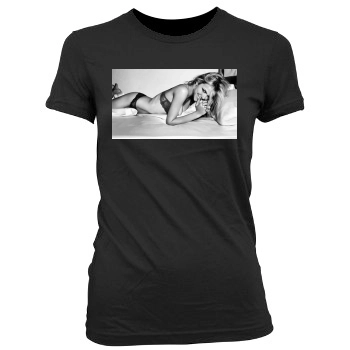 Brooklyn Decker Women's Junior Cut Crewneck T-Shirt