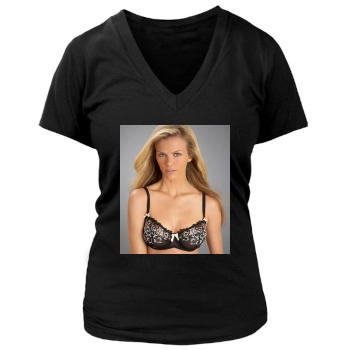 Brooklyn Decker Women's Deep V-Neck TShirt