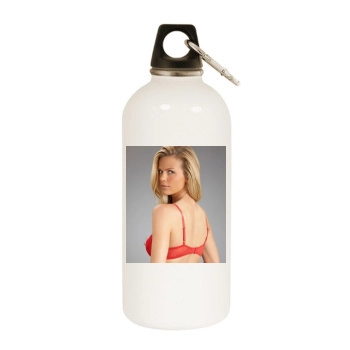 Brooklyn Decker White Water Bottle With Carabiner