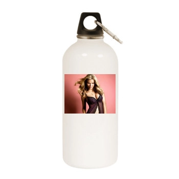 Brooklyn Decker White Water Bottle With Carabiner