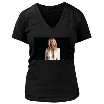 Brooklyn Decker Women's Deep V-Neck TShirt