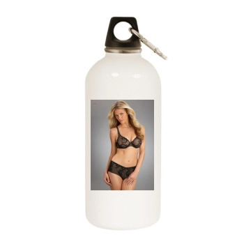 Brooklyn Decker White Water Bottle With Carabiner