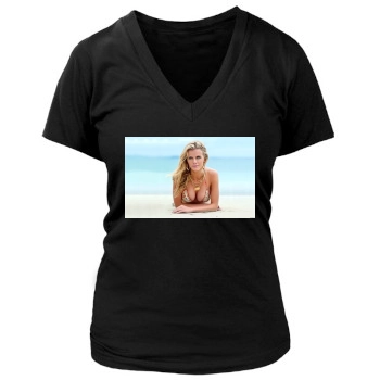 Brooklyn Decker Women's Deep V-Neck TShirt