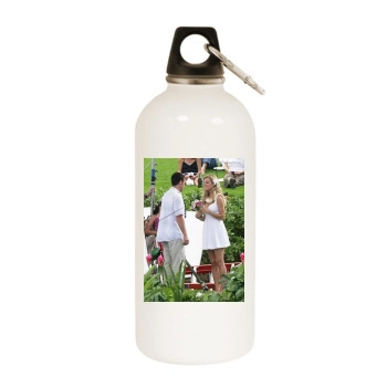 Brooklyn Decker White Water Bottle With Carabiner