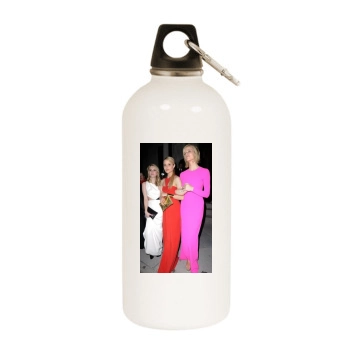 Brooklyn Decker White Water Bottle With Carabiner