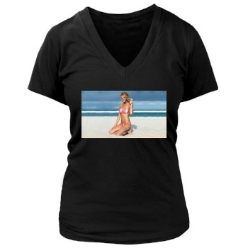 Brooklyn Decker Women's Deep V-Neck TShirt