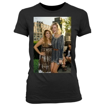 Brooklyn Decker Women's Junior Cut Crewneck T-Shirt