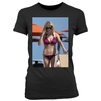 Brooklyn Decker Women's Junior Cut Crewneck T-Shirt