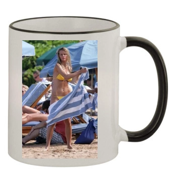 Brooklyn Decker 11oz Colored Rim & Handle Mug