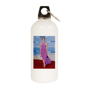 Brooklyn Decker White Water Bottle With Carabiner