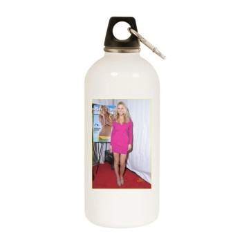 Brooklyn Decker White Water Bottle With Carabiner