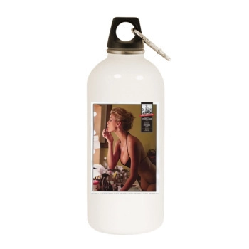 Brooklyn Decker White Water Bottle With Carabiner