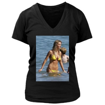 Brooklyn Decker Women's Deep V-Neck TShirt