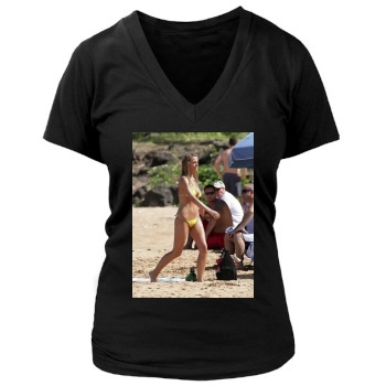 Brooklyn Decker Women's Deep V-Neck TShirt