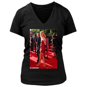 Brooklyn Decker Women's Deep V-Neck TShirt