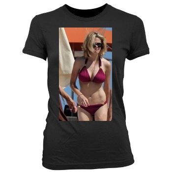 Brooklyn Decker Women's Junior Cut Crewneck T-Shirt