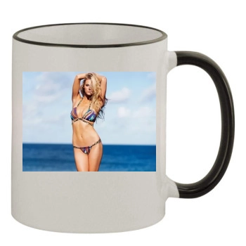 Brooklyn Decker 11oz Colored Rim & Handle Mug