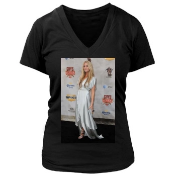 Brooklyn Decker Women's Deep V-Neck TShirt