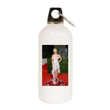 Brooklyn Decker White Water Bottle With Carabiner