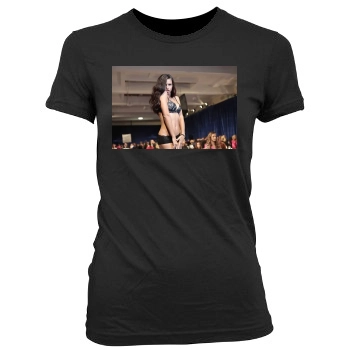 Adriana Lima Women's Junior Cut Crewneck T-Shirt