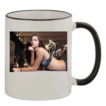 Adriana Lima 11oz Colored Rim & Handle Mug