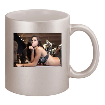 Adriana Lima 11oz Metallic Silver Mug