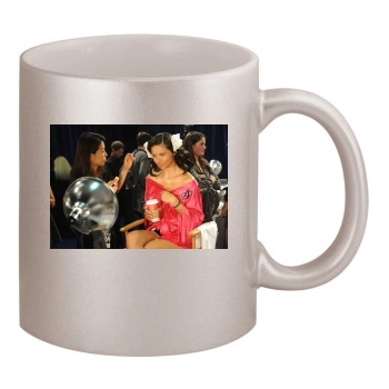 Adriana Lima 11oz Metallic Silver Mug