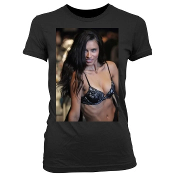 Adriana Lima Women's Junior Cut Crewneck T-Shirt