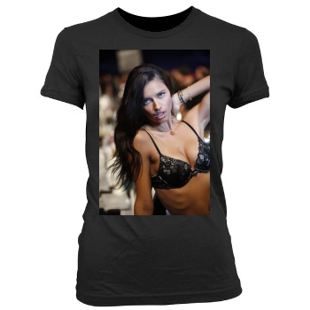 Adriana Lima Women's Junior Cut Crewneck T-Shirt