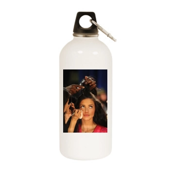 Adriana Lima White Water Bottle With Carabiner