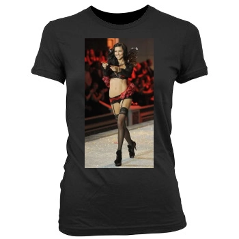 Adriana Lima Women's Junior Cut Crewneck T-Shirt